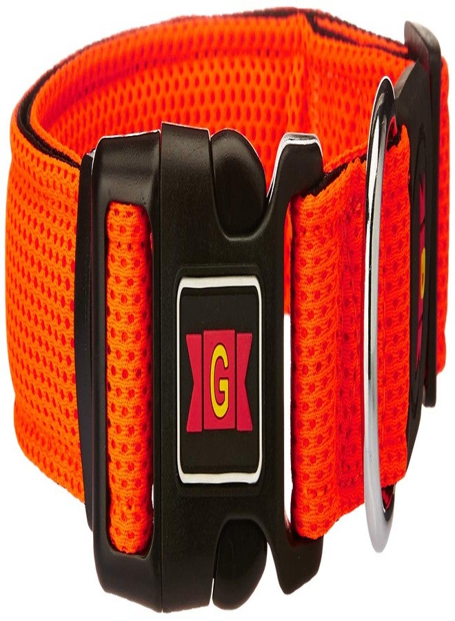 طوق شبكي من جي غليناند DCA102 مصنوع من قماش نايلون ناعم، يوفر ملمسًا لطيفًا لحيواناتك الأليفة، برتقالي، كبير، 100 غرام